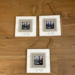 Mud Pie The Guys Wooden Frames, NWT